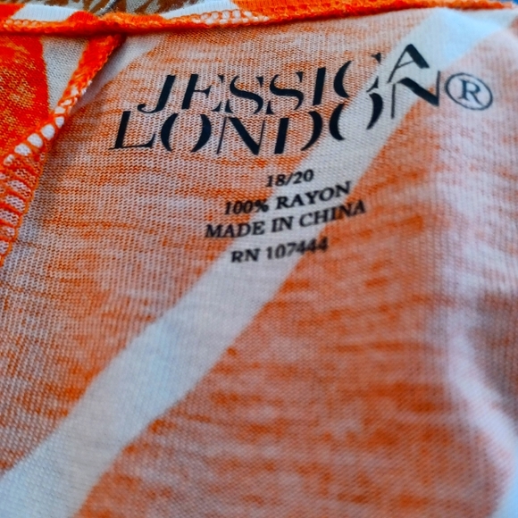 Jessica London tank top with ruffle.  Size 18-20 - Picture 4 of 4